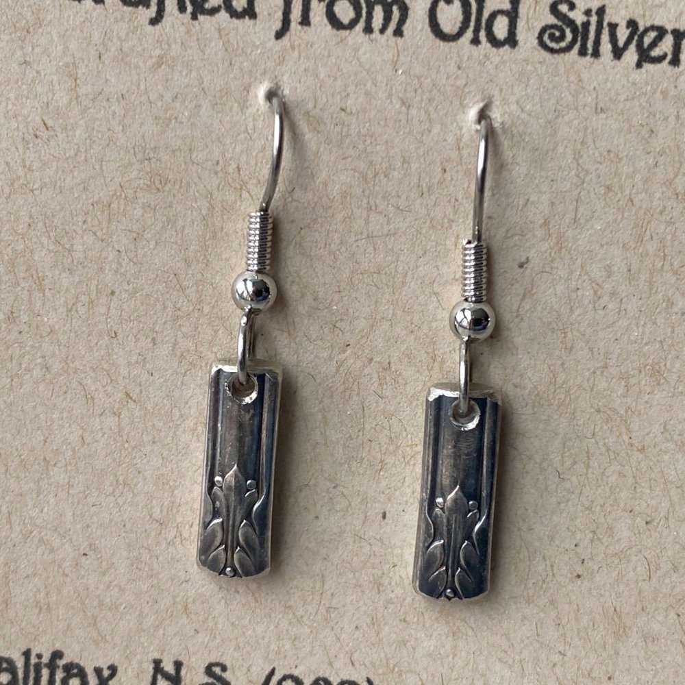 Earrings Made from Antique Teaspoon Handles! NWT - Picture 2 of 3